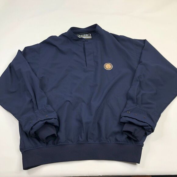 Zero Restriction Golf Medium Men's Thin Pullover No Stretch Windbreaker Snap - Picture 1 of 6